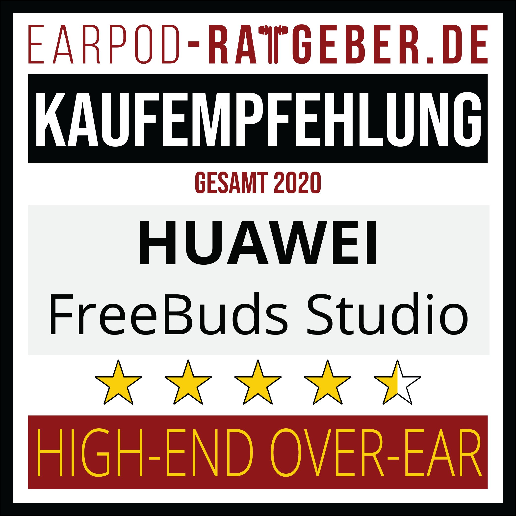 EmpfehlungOverEarHighEndHuawei Die besten Kopfhörer 2020 Earpod-Ratgeber.de Awards huawei Empfehlung